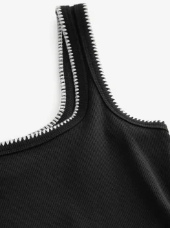 Noir - Robe d’été mi-longue en jersey