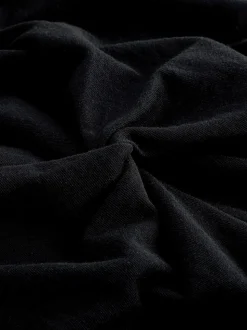 Noir - Robe d’été t-shirt à manches courtes torsadée