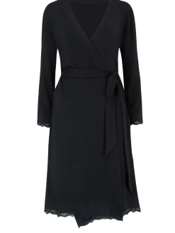 Noir - Robe du soir Pour Moi Sofa Loves coupe cache-cœur en dentelle et en jersey