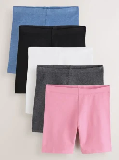 Noir / Rose / Bleu / Blanc / Gris - 5{Paquet de shorts de vélo (3-16ans)