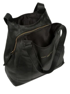 Noir - Sac à main Pure Luxuries London Colette en cuir