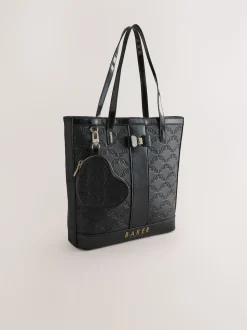 Noir - Sac cabas Baker by Ted Baker en PU en relief