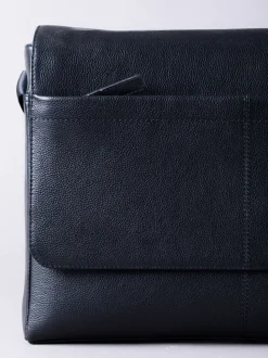 Noir - Sacoche messager pour ordinateur portable Lakeland Leather Crummock