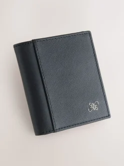 Noir - Saffiano Portefeuille Swirly N en cuir à deux volets