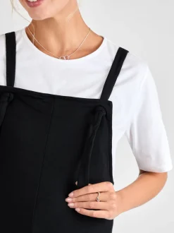 Noir - Salopette de maternité JoJo Maman Bébé en jersey