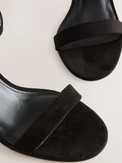 Noir - Sandales à talons carrés