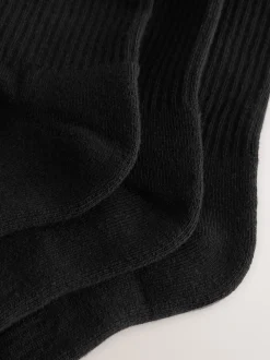 Noir - Self. Chaussettes de cheville Cushion Sole Lounge 3 Pack