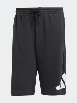 Noir - Short adidas Essentials à grand logo Français éponge