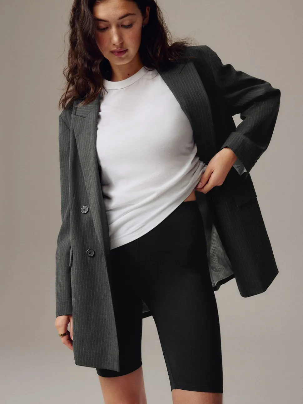 Noir - Short cycliste en jersey