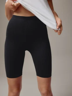 Noir - Short cycliste en jersey