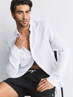 Noir - Short de bain Motion-Flex 5 pouces