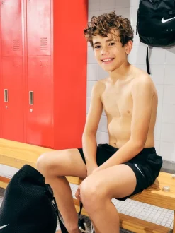 Noir - Short de bain Nike 4 Inch Volley