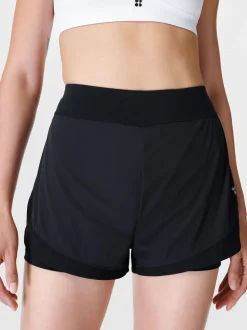 Noir - Short de course Betty Tempo en sueur