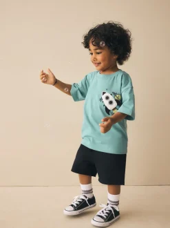 Noir - Short en jersey (3mths-7yrs)