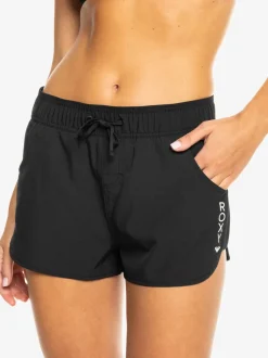 Noir - Short Roxy Wave 2 pouces avec logo