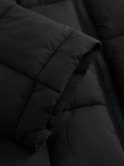 Noir - Shower Resistant Square Quilted Coat (3-16yrs)