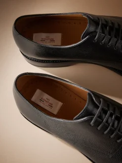Noir - Signature Leather Sole Derby Chaussures