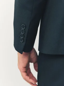 Noir - Skinny Fit (Skinny Fit) - Veste de costume à deux boutons