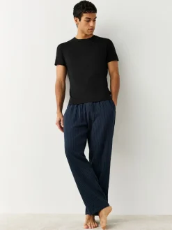 Noir - Slim Fit (Slim Fit) - T-shirts de superposition en coton 100 %, lot de 2