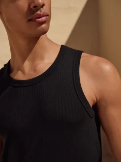 Noir - Slim Fit (Slim Fit) - Veste côtebée