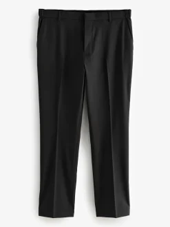 Noir - Slim Fit (Slim Fit) - Pantalons extensibles à taille élastiquée Motionflex