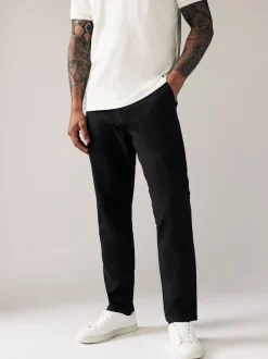 Noir - Slim Fit (Slim Fit) - Pantalon chino stretch