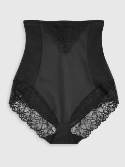 Noir - Slips gainants fermes pour le contrôle du ventre