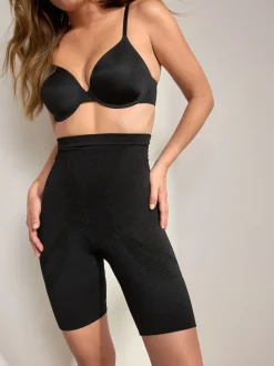 Noir - Slips gainants fermes sans coutures pour le contrôle du ventre