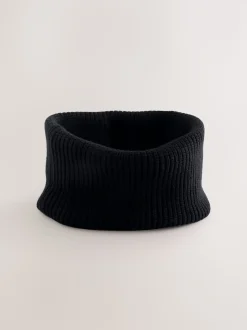Noir - Snood en maille (1-16 ans)
