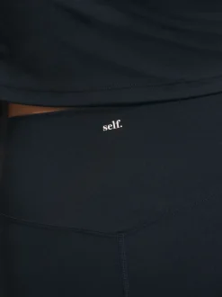 Noir - soi-même. Legging taille haute