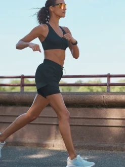 Noir - Soutien-gorge B-GG Active Sports Impact élevé Dry Tech zippé sur le devant