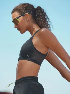 Noir - Soutien-gorge B-GG Active Sports Impact élevé Dry Tech zippé sur le devant
