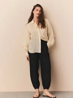 Noir - Survêtement sarouel en jersey