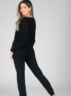 Noir - Sweat monstre oversize