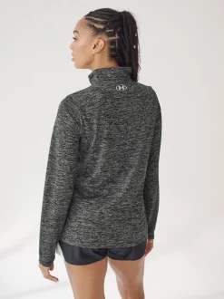 Noir - Sweat-shirt Under Armour Tech Twist 1/2 zippé