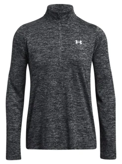 Noir - Sweat-shirt Under Armour Tech Twist 1/2 zippé