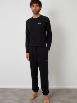 Noir - Threadbare Sweat-shirts & Joggings Lounge 2 Pièces Ensemble