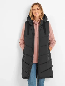 Noir - Tog 24 Ranskill Long Padded À capuche Gilet