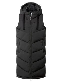 Noir - Tog 24 Ranskill Long Padded À capuche Gilet