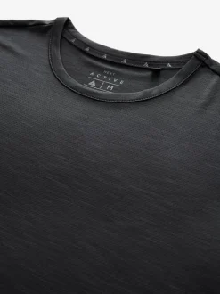 Noir - T-shirt à manches courtes - Haut d’entraînement Active Gym