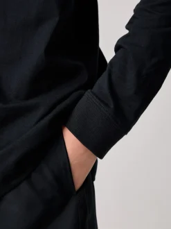 Noir - T-shirt  de sport Nike à manches longues