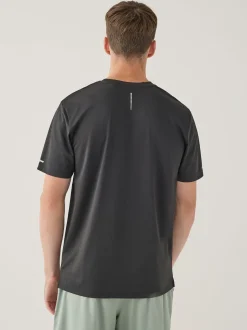 Noir - T-shirt d’entraînement texturé Active Gym