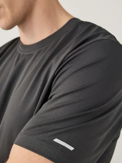 Noir - T-shirt d’entraînement texturé Active Gym