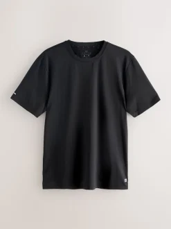 Noir - T-shirt d’entraînement texturé Active Gym