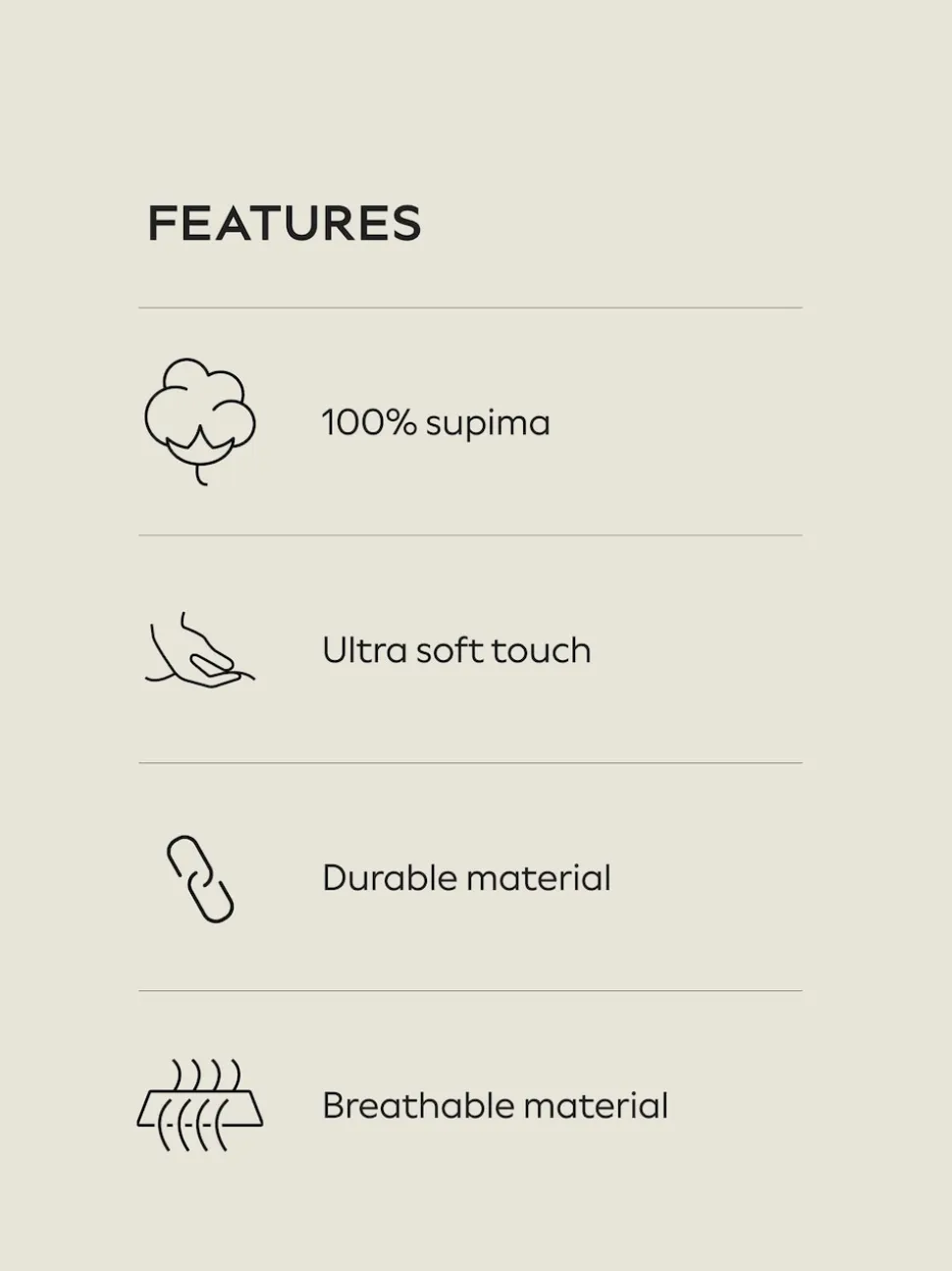 Noir - T-shirt en coton à manches longues et col roulé Signature SUPIMA®