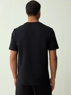 Noir - T-shirt épais doux au toucher élégant
