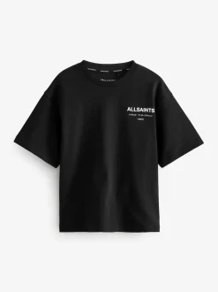 Noir - T-shirt smALLSAINTS oversize en Coton à Col rond
