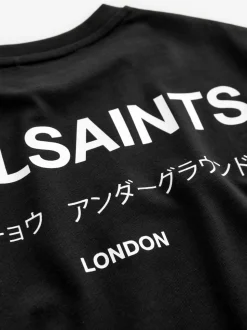 Noir - T-shirt smALLSAINTS oversize en Coton à Col rond