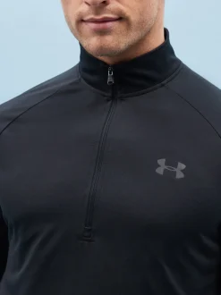 Noir - Under Armour Polaire Tech Quarter zippée
