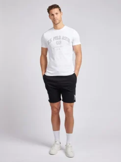 Noir - U.S. Polo Assn. Mens Classic Fit 100% Cotton Player 3 Sweat Shorts